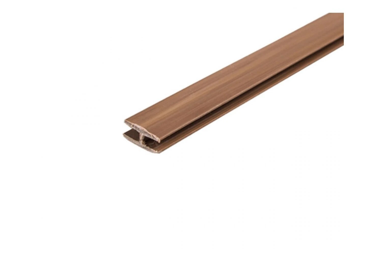 Профіль зєднувальний для ДВП коричневий 2м/п з пазом 4мм